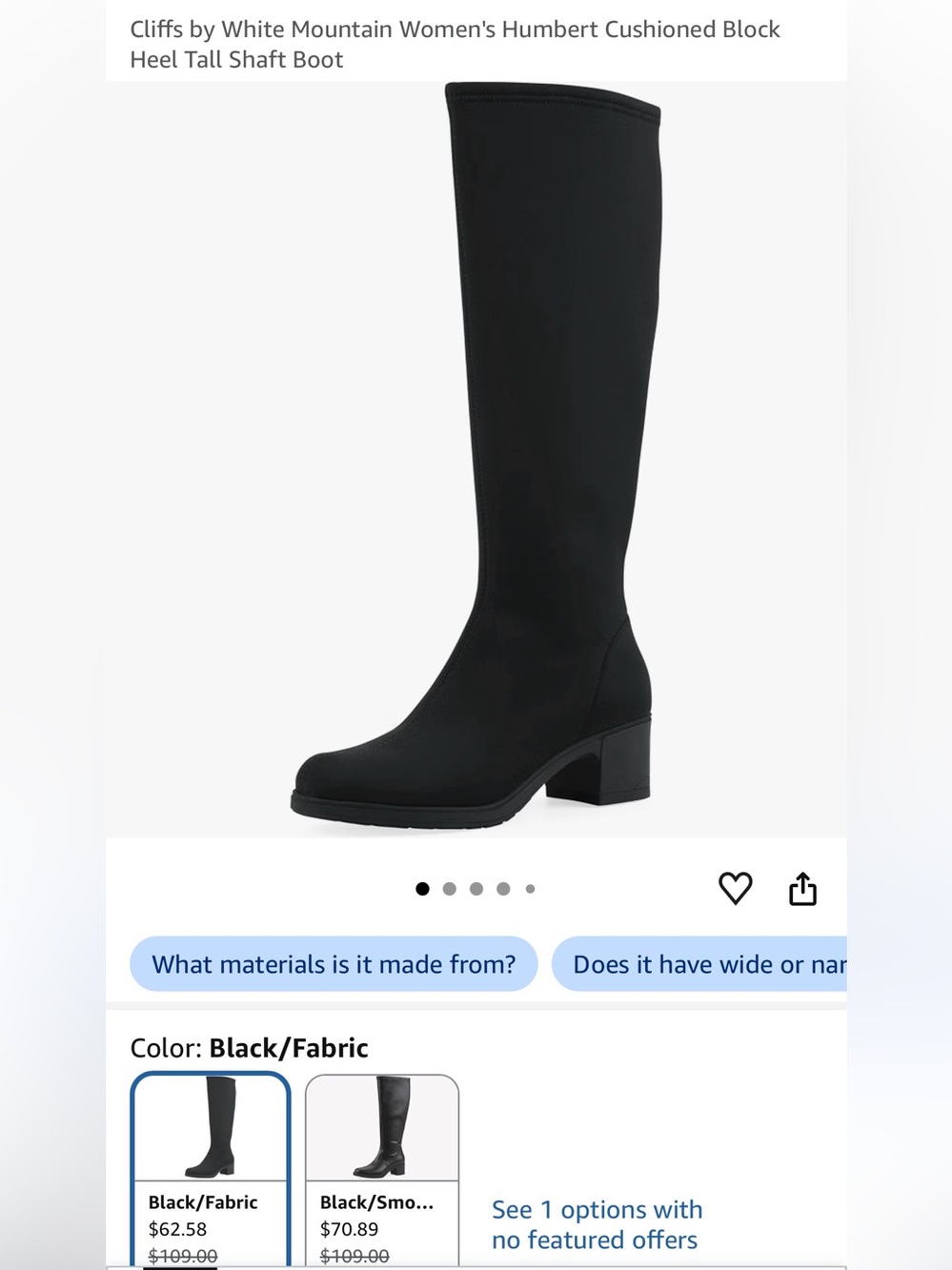 Cliffs by white mountain Black Boots Women’s 11
